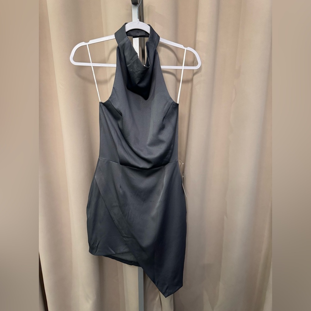 Elliatt Camo Asymmetric Satin Cocktail Dress
Elliatt - Picture 3 of 7